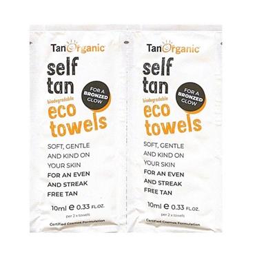 TAN ORGANIC ECO TOWELS 2PK