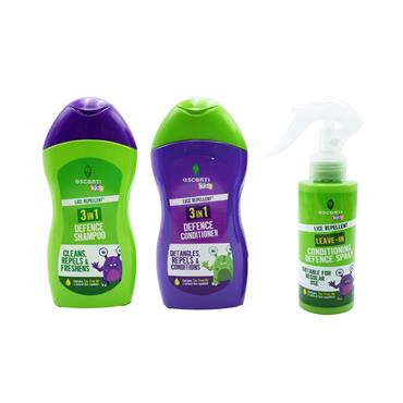 ESCENTI KIDS 3 IN 1 LICE REPELLENT 3 PIECE SET