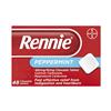 RENNIE PEPPERMINT 680MG/80MG 48 CHEWABLE TABLETS