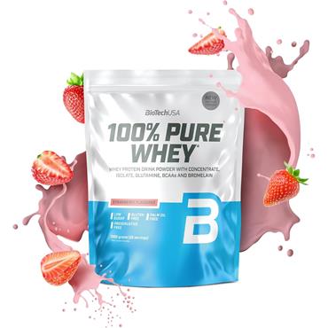 BIOTECH USA 100% WHEY POWDER - STRAWBERRY