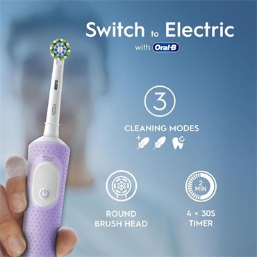 ORAL B PRO VITALITY 3D WHITE RECHARGEABLE PURPLE