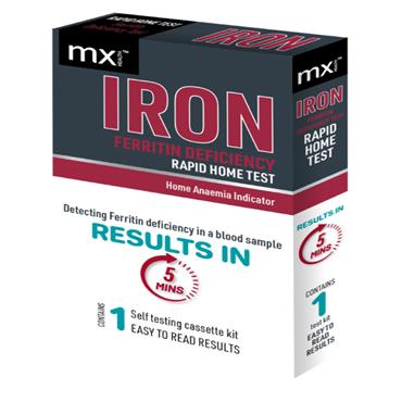 MX HEALTH IRON FERRITIN DEFICIENCY RAPID HOME TEST