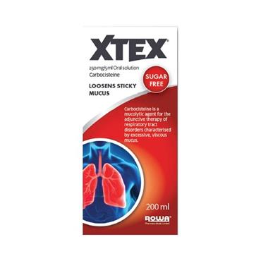 XTEX 250MG 5ML ORAL SOLUTION 200ML
