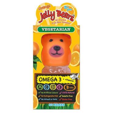 7TH HEAVEN JELLY BEARS OMEGA 3 ORANGE 60PACK JAR