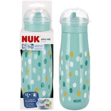 NUK MINI-ME FLIP BOTTLE 12M+ 450ML GREEN 1S