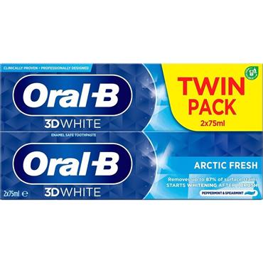 ORAL B TWIN ARTIC FRESH 75ML 2PACK