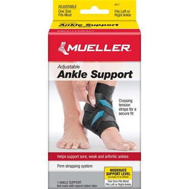 MUELLER ADJUSTABLE ANKLE SUPPORT 1 PCE