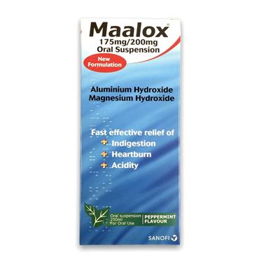 MALOX 200MG 175MG/5ML ORAL SUSPENSION 250ML