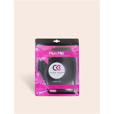 COCOA BROWN VELVET TANNING MITT