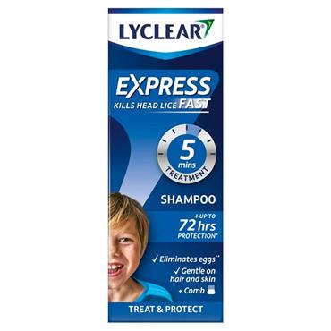 LYCLEAR EXPRESS SHAMPOO AND COMB 200ML PERRIGO