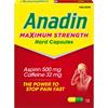 ANADIN MAXIMUM STRENGHT 12 CAPSULES