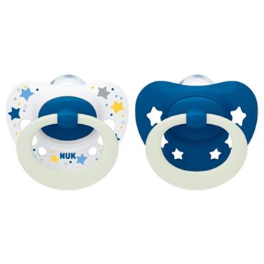 NUK SIGNATURE NIGHT GLOW IN THE DARK 2PK