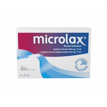 MICROLAX RECTAL SOLUTION ENEMA 4 PACK