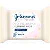 JOHNSONS FACIAL WIPES EXTRA SENSITIVE WIPES FRAGRANCE FREE 25S