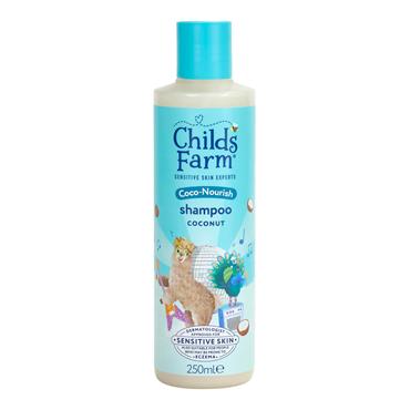 CHILDS FARM COCO NOURISH SHAMPOO COCONUT SCENT CURLY COILY HAIR 250ML