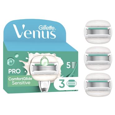 GILLETTE VENUS COMFORTGLIDE SENSITIVE BLADES 3S