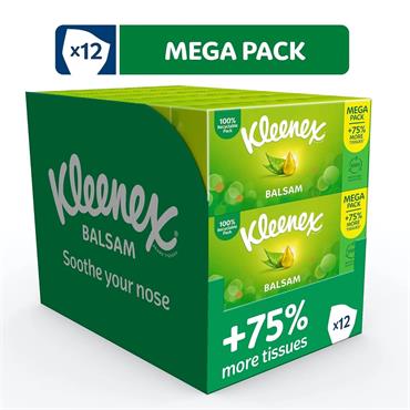 KLEENEX BALSAM TISSUES HANKIES 9X12