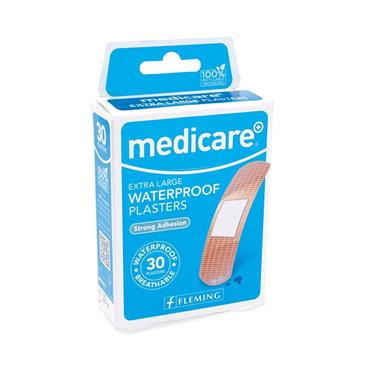 MEDICARE EXTRA LARGE WATERPROOF PLASTERS 30S