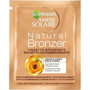 GARNIER AMBRE SOLAIRE NO STREAK BRONZE SELF TAN FACE WIPES