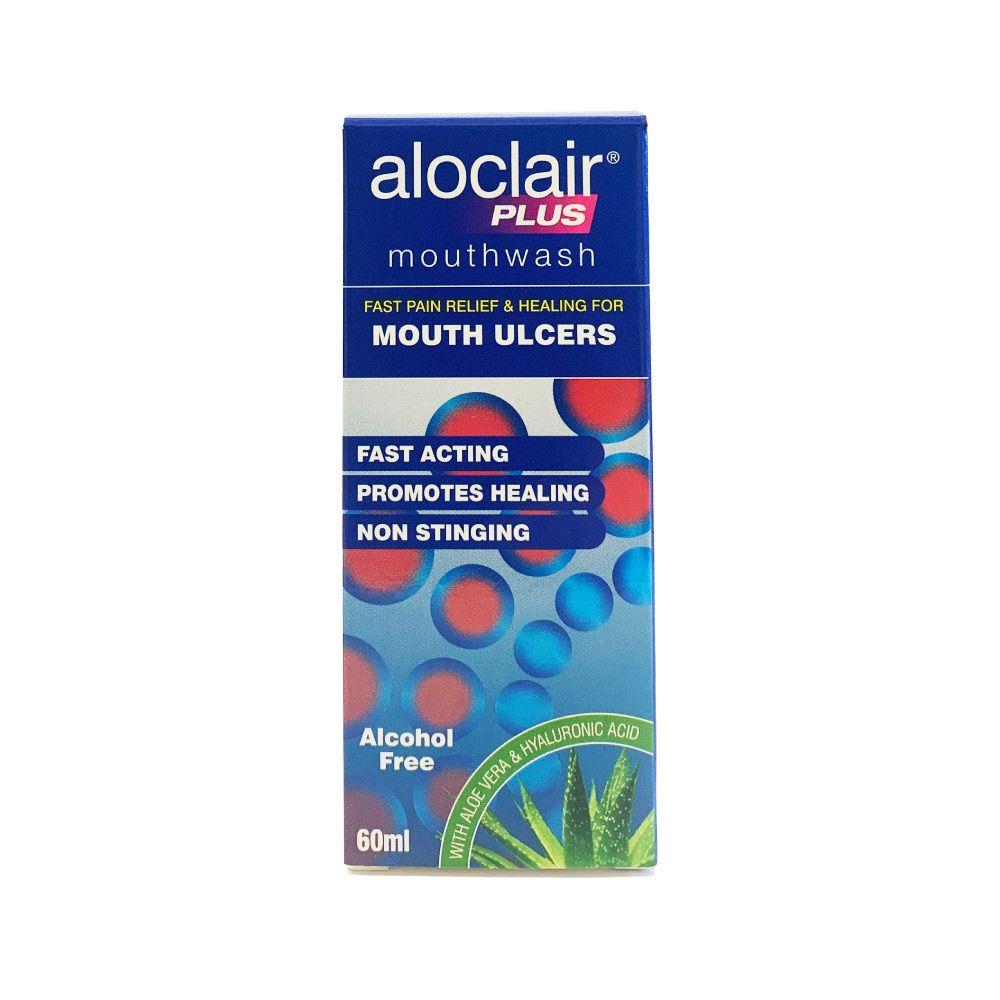 ALOCLAIR PLUS MOUTH ULCERS MOUTHWASH 60ML Ronaghans Pharmacy