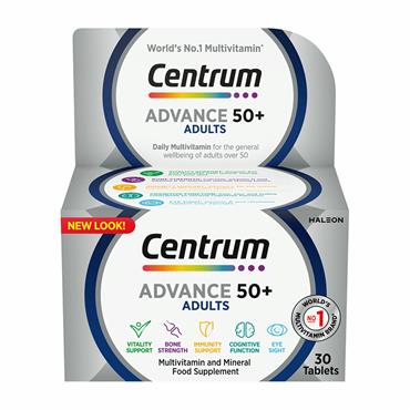 CENTRUM ADVANCE 50 PLUS 30 TABLETS