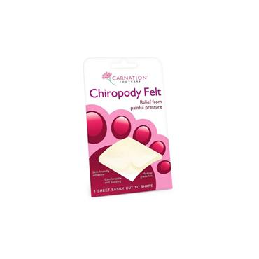 CARNATION CHIROPODY FELT LARGE 1 SHEET