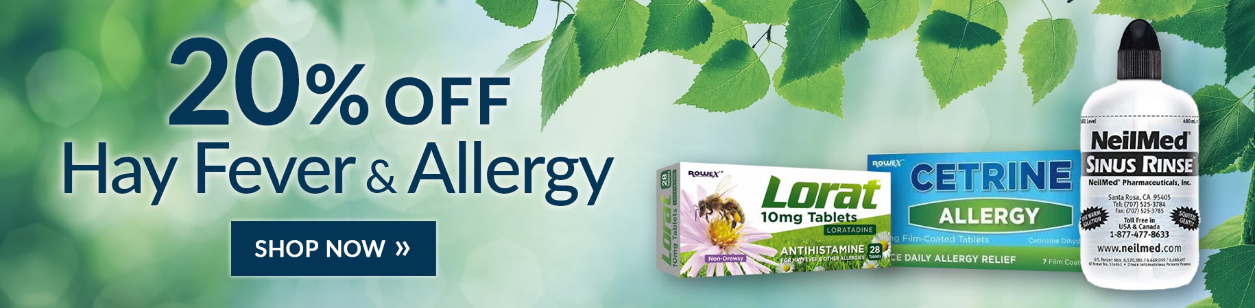 Allergy and Hay Fever Relief 20% Off