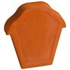 Edilians Double Ogee End Socket Piece Burnt Red