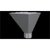 Lindab Steel Rainwater Square Hopper VATKL75GGRA Graphite