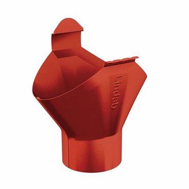 Lindab Steel Rainwater Nozzle Omv 125 75 Red D