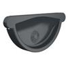 Lindab Steel Rainwater Stopend RG125GGRA Graphite