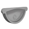 Lindab Steel Rainwater End RG125AMET Grey