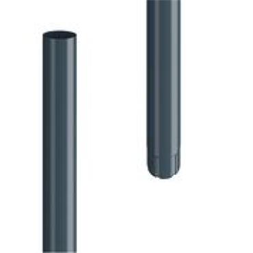 Lindab Steel Rainwater Pipe Sror753000Mgrå
