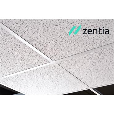 Zentia Fission Acoustic Mineral Fibre Ceiling Tile 15mm Square Edge White (Carton of 16) 5.76m²