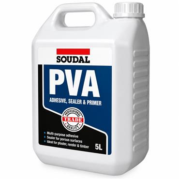 Soudal PVA Adhesive Sealer & Primer White 5Litre