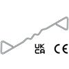 RT2 Type 2 Stainless Steel Wire Cavity Wall Tie 275mm (Box of 250)