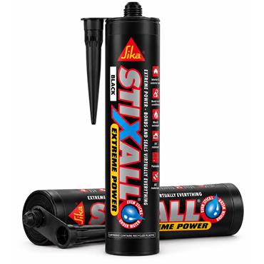 Sika Stixall Extreme Power Hybrid Sealant & Adhesive Black 290ml