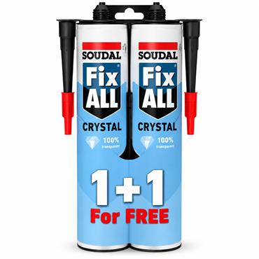Soudal Fixall Crystal Duo Pack Clear 290ml