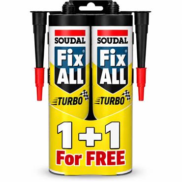 Soudal Fixall Turbo Duo Pack Clear 290ml