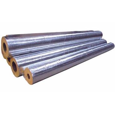 Isover ClimPipe Foil-Faced Glass Wool Pipe Insulation 114mm Bore 50mm Wall 1200mm (Pack of 4)