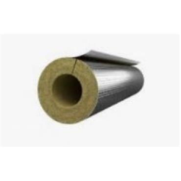 Rockwool H&V Foil Section Stone Wool Pipe Insulation 21mm Bore 25mm Wall 1000mm