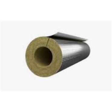 Rockwool H&V Foil Section Stone Wool Pipe Insulation 168mm Bore 40mm Wall 1000mm