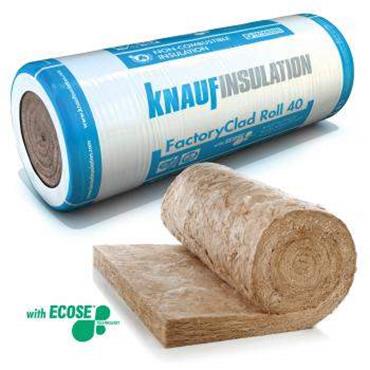 Knauf Insulation ECOSE Factoryclad 40 Industrial Insulation Roll 180mm