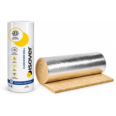 Isover Climcover Aluminium-Faced Duct Insulation Wrap 50mm 9m x 1.2m