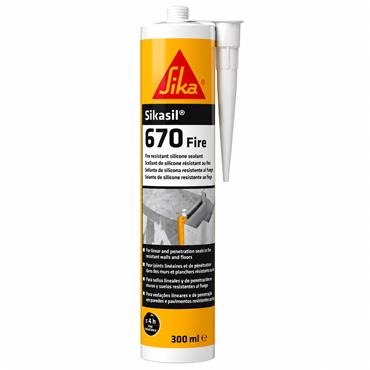 Sika Sikasil 670 Fire Rated Joint Sealant Grey 300ml
