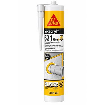Sika Sikacryl 621 Fire+ Acrylic Sealant White 300ml