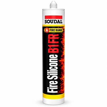 Soudal Fire Silicone B1 FR Silicone Sealant White 310ml