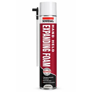 Soudal Hand Expanding Polyurethane Foam Champagne 750ml
