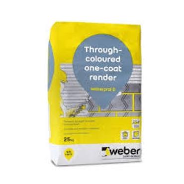 Weber Weberpral D Monocouche Through-Colour Render Mushroom 25kg