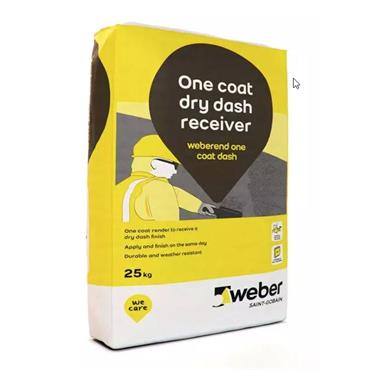 Weber Weberend 1Coat Dash Receiver Render 25kg White